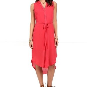 BB Dakota chiffon hi low dress size S